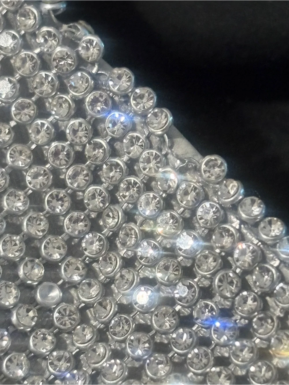 Lamarque Silver Sequin Mini Skirt